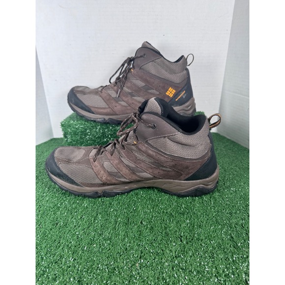 Columbia Waterproof Men's Hiking Boots Brown Size 14 - Picture 2 of 15